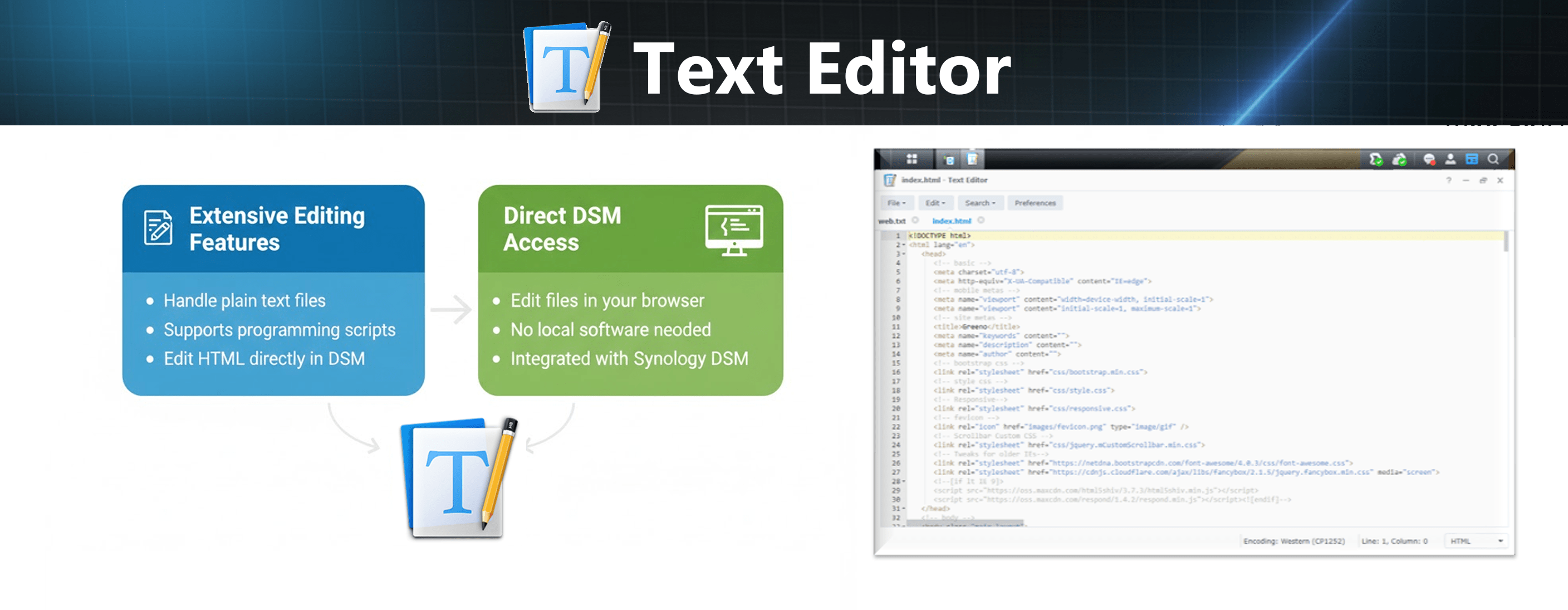 text editor min